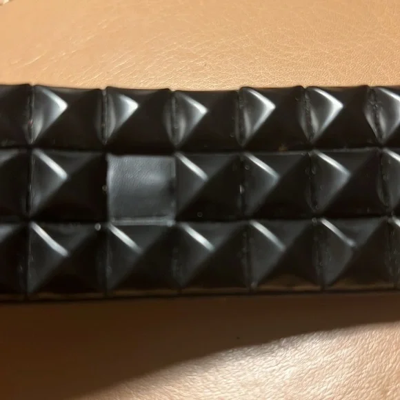 Black studded faux leather Belt - Picture 6 of 6